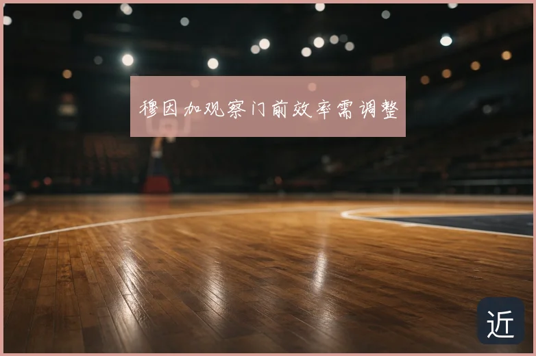 穆因加观察门前效率需调整